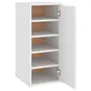 vidaXL Botník bílý 32x35x70 cm Dřevěný materiál Náhled obrázku produktu 1
