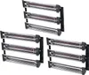 Three sets of infrared heat lamps mounted on black brackets against a white background. Podgląd zdjęcia produktu