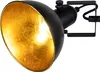 Industrielle Stehlampe Schwarz mit Goldenen 3 Lichtern Produktbild-Vorschau 4