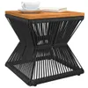 The Living Store Couchtisch mit Drahtgestell Schwarz Produktbild-Vorschau 5