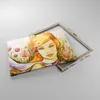 Bild auf Leinwand - Leinwandbild - Frau Sommer Blume - Produktbild-Vorschau 2