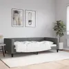 vidaXL Tagesbett Dunkelgrau 100x200 cm Stoff Produktbild-Vorschau 2
