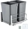 VEVOR ausziehbarer Abfallbehälter (35 Qt x2), doppelter Produktbild-Vorschau 1