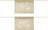 Mr and Mrs Schild 30x21cm Jute Stuhldeko Anhänger 2er Set Produktbild-Vorschau 1