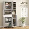 Mobile da cucina HOMCOM con ripiani aperti, scomparti, Anteprima dell’immagine prodotto 4