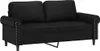 vidaXL 2-Sitzer-Sofa Schwarz 140 cm Kunstleder Produktbild-Vorschau 1
