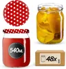 A collection of glass jars with lids, a box, and a separate lid, arranged on a white background. Anteprima dell’immagine prodotto