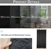 100% Blackout Outdoor Vorhang Winter-Steppvorhänge für den Produktbild-Vorschau 5