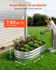 SucceBuy Lot de 2 jardinières surélevées en métal 120 x 60 Voir les images du produit 2