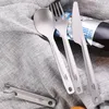 Lixada 4-in-1 Titan Besteck Besteck Set Leichter Essloeffel Produktbild-Vorschau 4