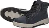 A pair of blue high-top sneakers shown from a diagonal angle against a white background. Produktbild-Vorschau