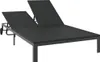 vidaXL Sonnenliege Poly-Rattan Schwarz Produktbild-Vorschau 4