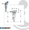 Zawór napełniający Geberit typu 383, boczny WA 3/8", Podgląd zdjęcia produktu 5