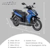 LuXXon Motorroller MaXXity 2 125, E5+, blau, 125 ccm, 85 Produktbild-Vorschau 7