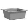 The Living Store Granit-Küchenspüle Einzelbecken Grau Produktbild-Vorschau 3