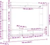 vidaXL TV skříňka Sonoma dub 152x22x113 cm odvozený výrobek Náhled obrázku produktu 7
