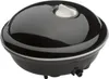 A black and white aquarium air pump on a white background. Podgląd zdjęcia produktu