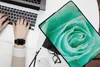 MuchoWow® Laptop Hülle 14 ZollMintgrüne Rose Laptoptasche - Produktbild-Vorschau 2