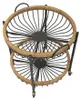 Chariot Cebu 57 X 55,5 X 62,5 Cm En Métal Noir Et Rotin Voir les images du produit 12