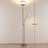 Lindby LED-Stehlampe Jonne, rund, Lesearm, dimmbar, 180 cm Produktbild-Vorschau 4