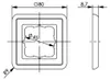 Enkele lijst, 80x80 mm, alpenwit Productafbeelding-voorbeeld 3