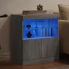 The Living Store Sideboard mit LED-Leuchten Grau Sonoma Produktbild-Vorschau 5