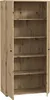 An open wooden cabinet with shelves. Voir les images du produit