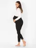 Be Mammy Damen 7/8 Umstandsleggings BE20-262 (Schwarz, M) Produktbild-Vorschau 2
