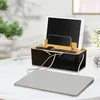 Kabelmanagement Box mit Bambusdeckel, Kabel Organizer für Produktbild-Vorschau 5