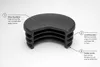 Lamellenstopfen Rund 60mm für Rundrohr – Rundstopfen Grau | Produktbild-Vorschau 2