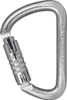 D STEEL Stahlkarabiner von Aliens; silber; mit Schraubsicherung; für Klettern geeignet. Produktbild-Vorschau