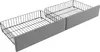 Two wire storage drawers with gray fabric fronts, shown from a diagonal angle against a white background. Anteprima dell’immagine prodotto