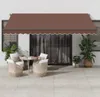 Design Markise Automatisch mit LEDs Braun 450x350 cm, Produktbild-Vorschau 1