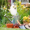 Künstliche Eulen-Vogelfigur aus weißem Schaumstoff, Produktbild-Vorschau 3
