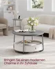 Couchtisch rund, Beistelltisch mit Stauraum, Produktbild-Vorschau 3