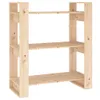 vidaXL Bücherregal/Raumteiler 80x35x91 cm Massivholz Kiefer Produktbild-Vorschau 3