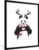 MuchoWow® Gerahmtes Poster Panda - Geweih - Halstuch - Herz Produktbild-Vorschau 1
