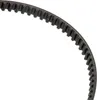 A close-up view of a black toothed belt, likely a spare part for a lawnmower. Produktbild-Vorschau