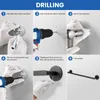 Auralum Handtuchstange Schwarz, Edelstahl, 2 Handtücher, Produktbild-Vorschau 5
