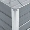 vidaXL Garten-Hochbeet Verzinkter Stahl 160x40x77 cm Grau Produktbild-Vorschau 5