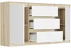 Komoda 140 cm zásuvky dveře skříňka FRAMIRE R-140-S3 mix Náhled obrázku produktu 6