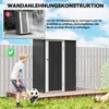Outsunny Gartenhaus Metallgerätehaus mit Tür für den Produktbild-Vorschau 6