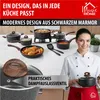 Rondel MagicHome Black Marble Line ze szklaną pokrywką, 16 Podgląd zdjęcia produktu 3