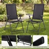 COSTWAY Gartenstühle Hochlehner 2er Set, Klappstühle mit Produktbild-Vorschau 5