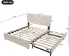 A diagram of a bed frame with dimensions indicated by lines and numbers. Náhled obrázku produktu