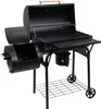 Holzkohlegrill 64 x 37 cm und Räucherofen mit Ablage, XXL Produktbild-Vorschau 3