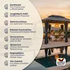 CASARIA® Pavillon Topas 3x4m Metall Wasserabweisend Produktbild-Vorschau 9