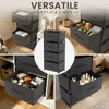 Verdego Kommode mit 4 Stoffschubladen, 40x26x88cm Produktbild-Vorschau 8