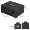 HMF Feuerfeste Wasserdichte Dokumentenbox DIN A4 15,5 x 36,5 x 28,5 cm in Schwarz Produktbild-Vorschau