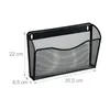 Relaxdays Zeitschriftenhalter Wand, 3er Set, A4, Eisen, Produktbild-Vorschau 4